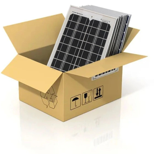 پنل خورشیدی 10 وات مونو کریستال کارتن 10 عددی